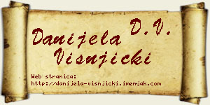 Danijela Višnjički vizit kartica